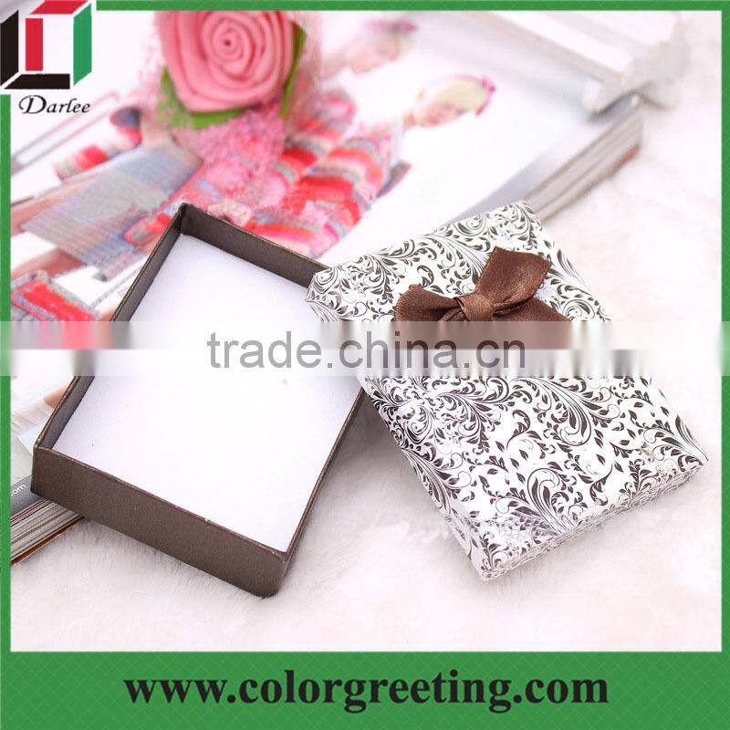 Paper Packing Jewelry Gift Boxes Beautiful brown ribbon paper gift box Popular items for paper gift box