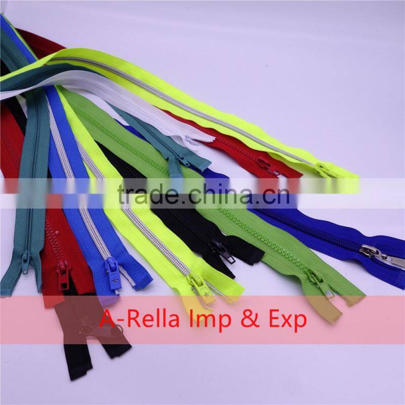 resin zipper close -end zipper for pocket