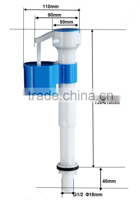 Supply one piece toilet plastic toilet bowl manual toilet fill valve