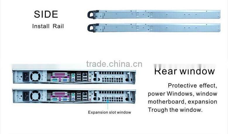 1u 4 bays rackmount server case atx pc case