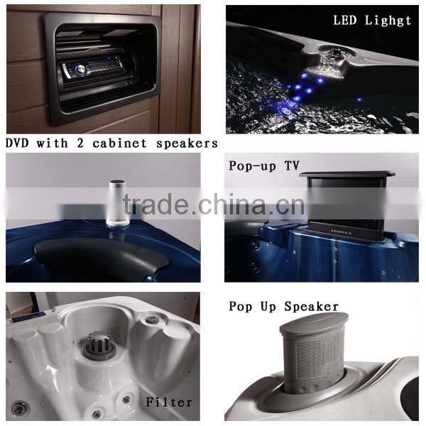 High quality large spa hot tub for 5 person home spa hot tub