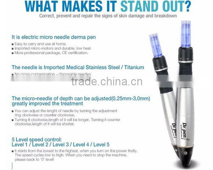 Dermastamp 3.0mm Micro Needle 12 Needles electric auto derma pen meso