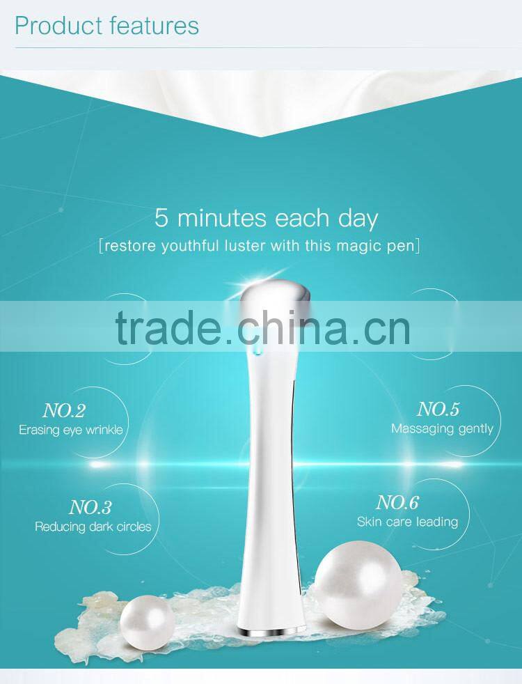 Ms.W China Wholesale Promotional Gift Best Home Use Electric Vibration Eye Care Sonic Ionic Infusion Massager
