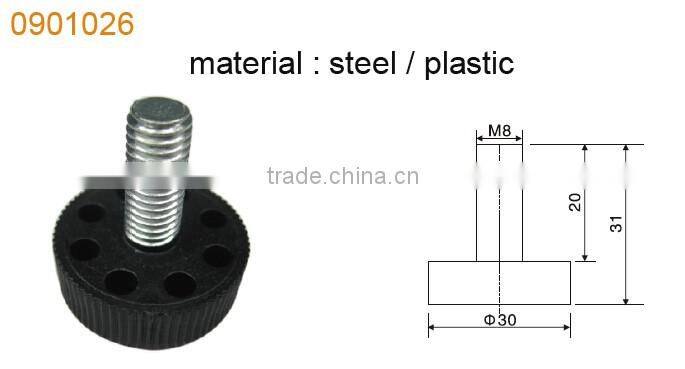 high quality various types black plastic furniture cabinet legs