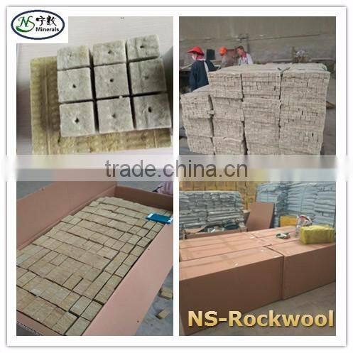 High Quality Basalt Fiber Materials Gardening & Hydroponics System & Insulation Rockwool Cubes Rockwool Board
