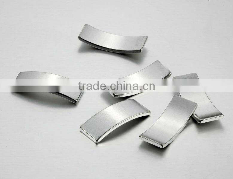 high grade sintered neodymium magnets for motor curved