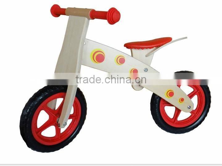 Wood balance bike for kids wooden bike wheel