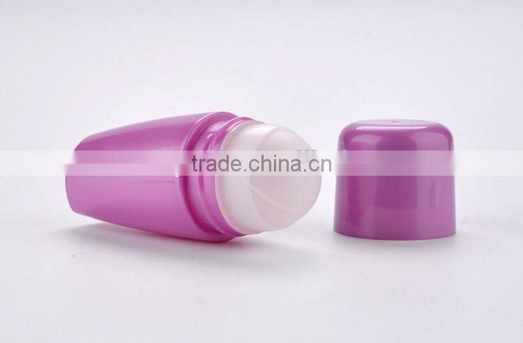 Hot sale Cosmetic Package Colorful 75ml Plastic perfume Roll On Bottle