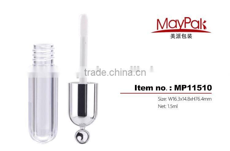 top decorative lipgloss tube containers with brush