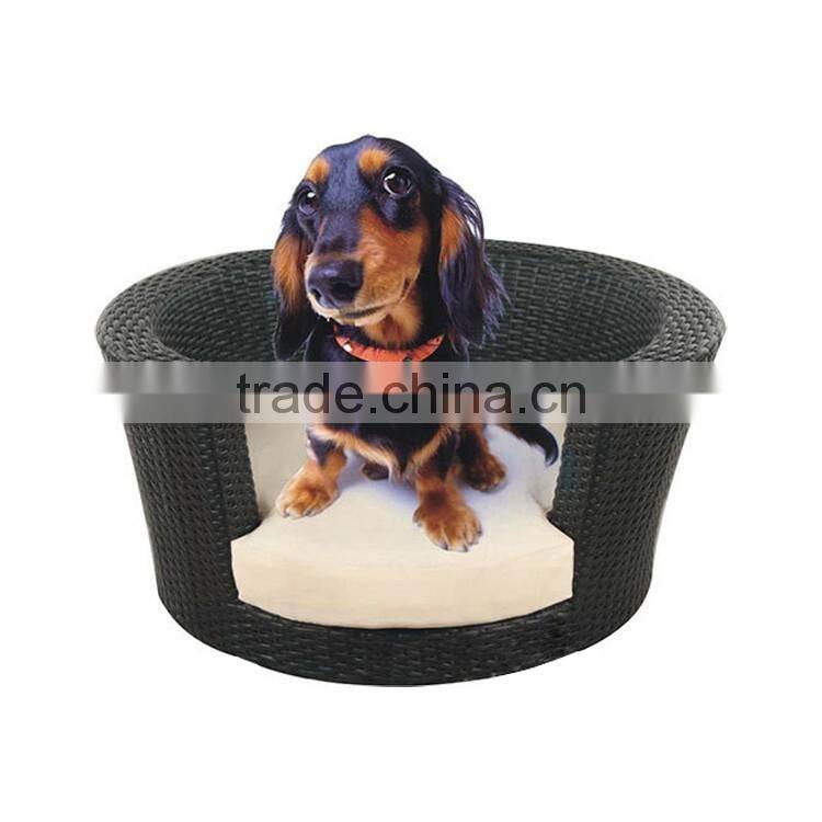 Professional high quality dog beds manufacturer wholesale rattan dog bed