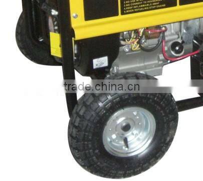 5kW portable diesel genertor with wheels and handle bar