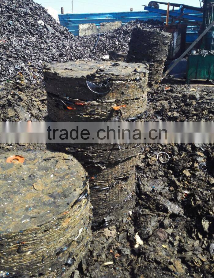 hydraulic type scrap vehicles / engine oil filter paper element pressing machine