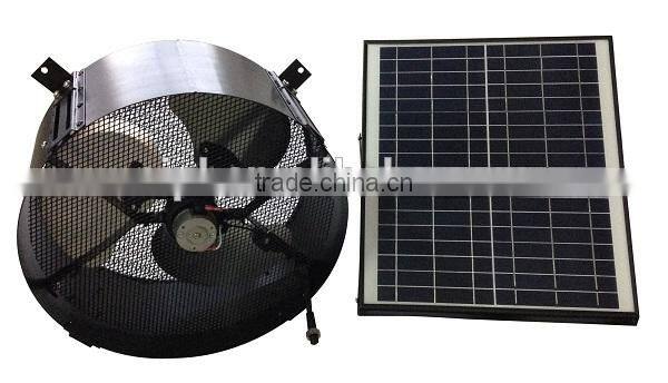 vent goods rechargeable battery for exhaust fan in 40w solar panel roof dc motor solar attic fan gable mounting fan