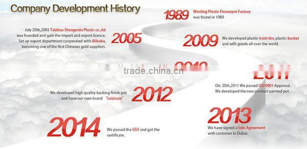 pp tall self-water tall plastic flower vases