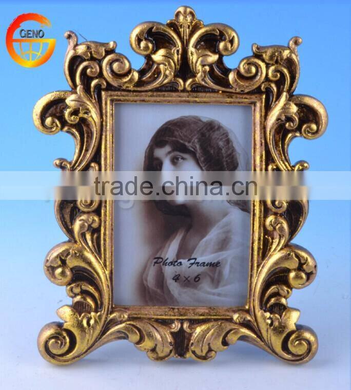 Golden tabletop frame funny photo frame