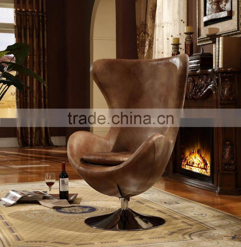 Designer Furniture Swivel Egg Chair/Egg Shell Leisure Chair For Living Room