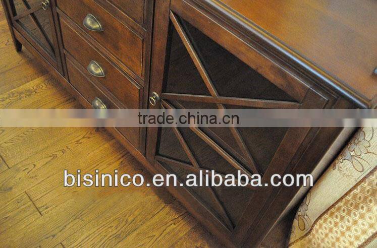 Luxury Spanish style wooden dinning room sideboard