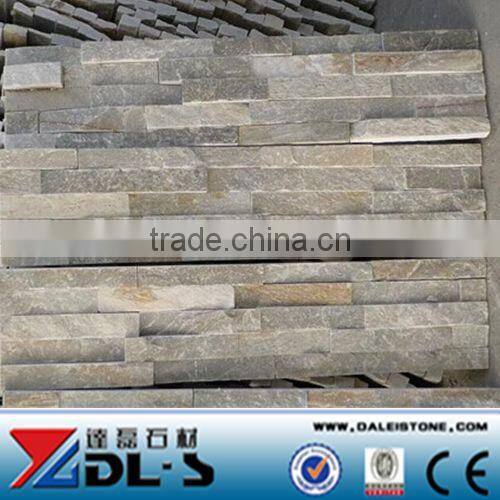 Yellow Slate Mushroom Stone Wall Cladding, natural decorative stone