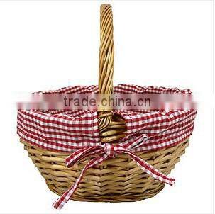 Wholesale Wicker Baskets with Lining and Handles