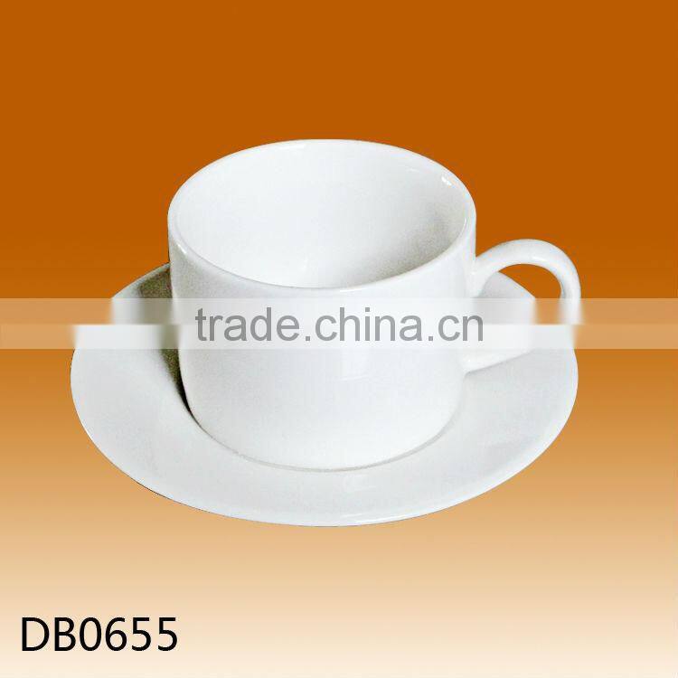 Chine suppliers Customized logo white ceramic espresso cups set