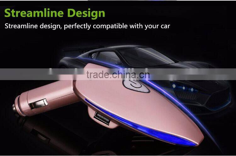 Car air purifier anion charge double USB besides smoke The car gift aromatherapy machine Car oxygen bar