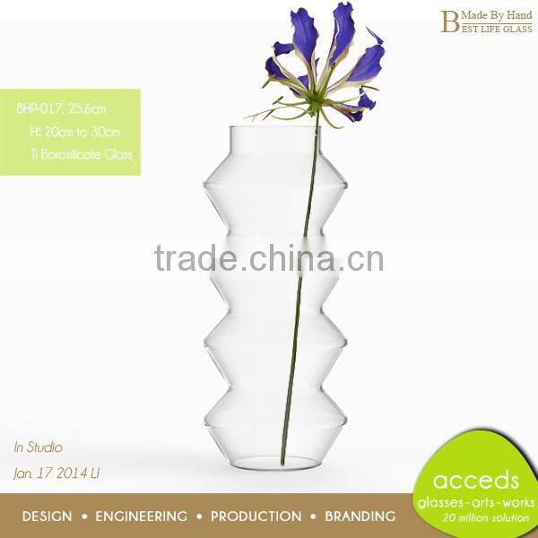 Glass Hydroponic Container for Home or Garden Decoration