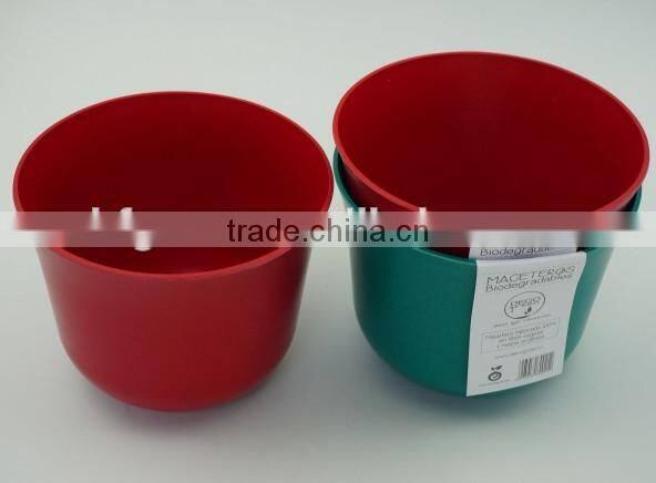 Bamboo fiber bio and eco flower pot