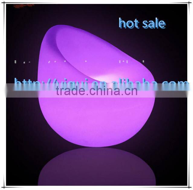 PE remote control battery operated LED apple Bar Chair