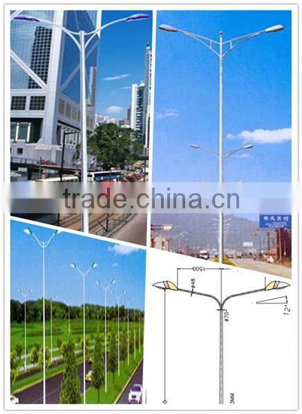 China supplier Height galvanized 8m used street light poles