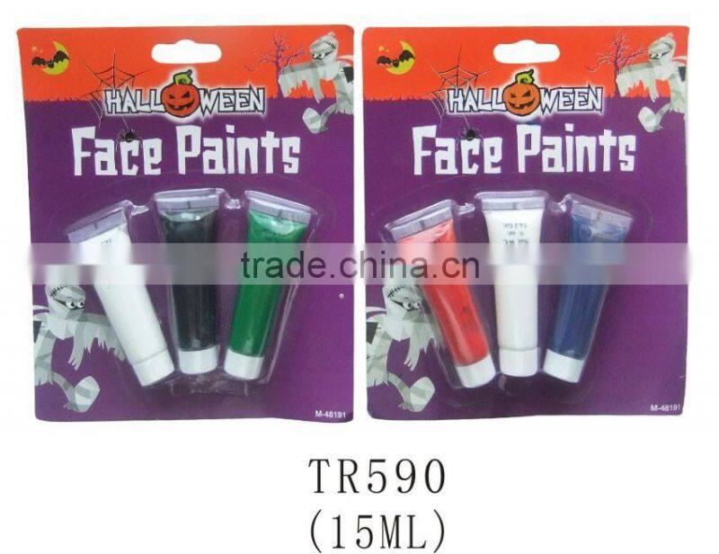 Halloween party eco-friendly 3 colors makeup face paints set