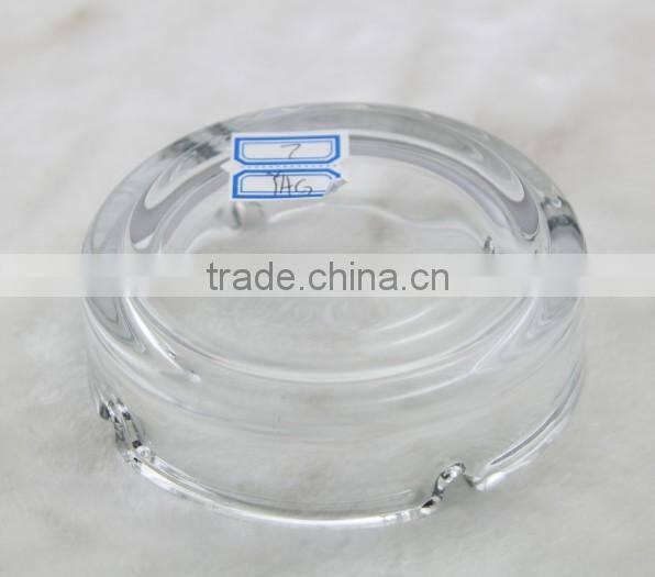 glass ashtray with logo and decoration firing