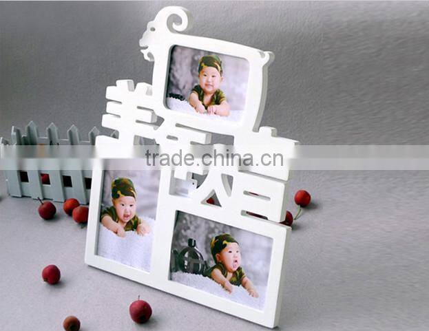 2015 zodiac sheep shape wooden picture frame moulding