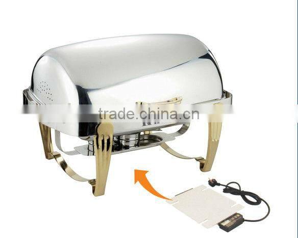 Stainless Steel roll top food warmer chafing dish