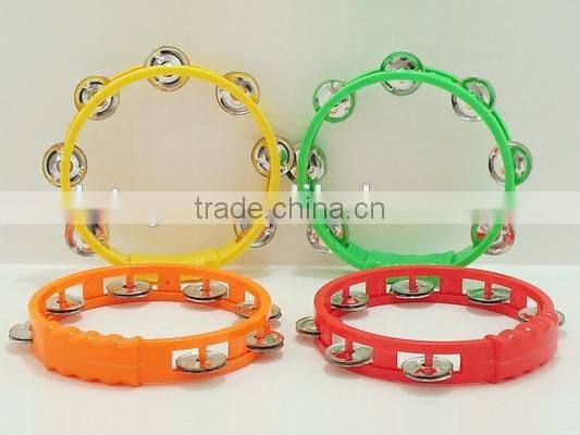 Hand bell for school Hand Bell Toy New Design Tambourine Colorful timbrel