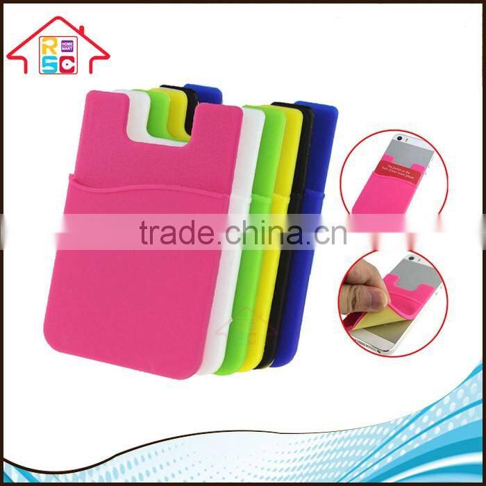 NBRSC Silicone 3m Sticker Smart Wallet Mobile Phone ID Credit Card Holder As Seen on TV