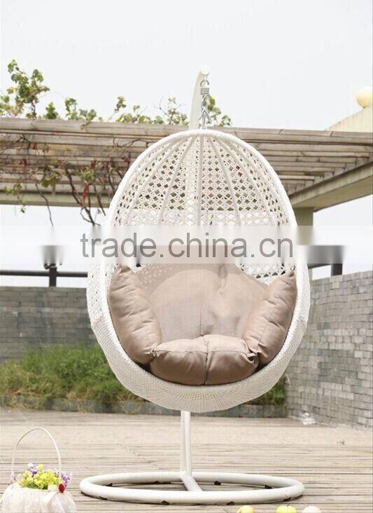 Rattan oval swing chairs