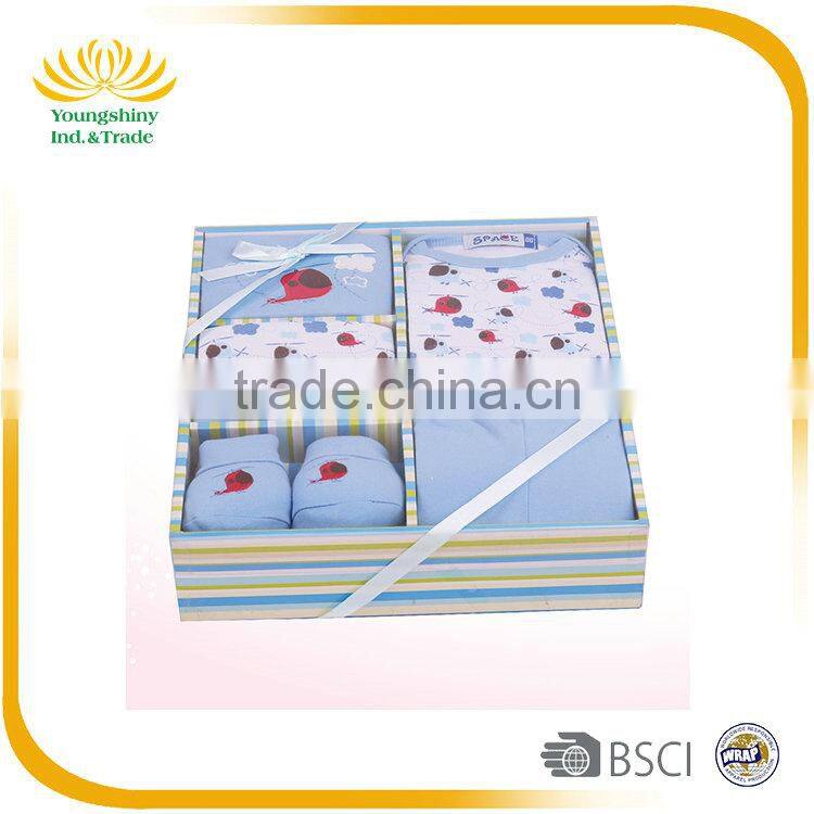 5Pcs 100% cotton baby clothes gift set