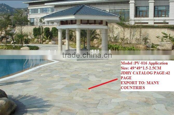 hot sales crazy paving rust color slate interior flagstone floors