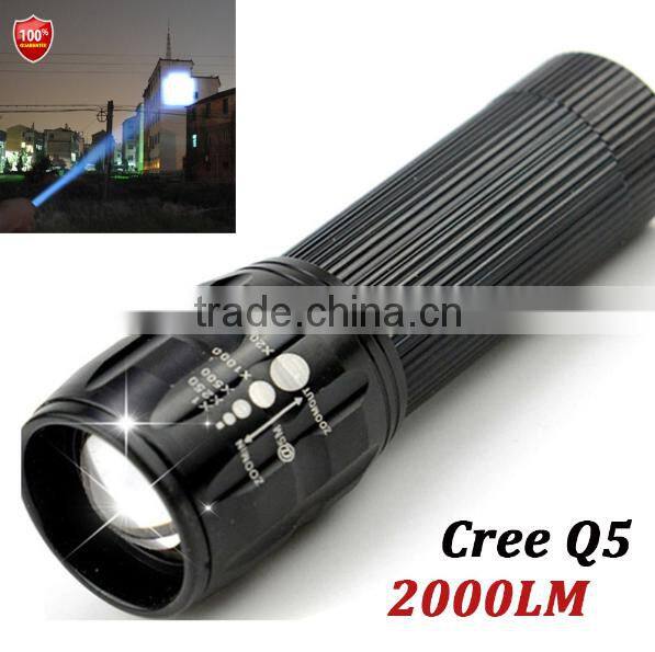China suppiler brand Portable led flashlight 3AAA battery tactical lantern torch penlight for emergency