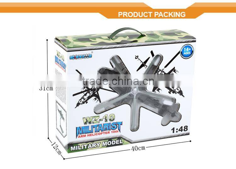 New Design Hot Fashion 1:48 WZ-10th ARM Helicopter Diecast Model Plane Mini Metal Plane for Sale