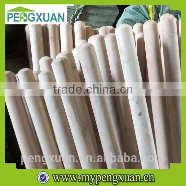 guangxi factory direct hardwood round posts wiht tapered-ends