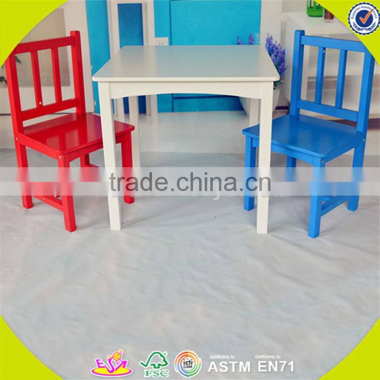 Wholesale hot wooden study table and chairs set,simple style kids table and chairs set,top sale table and chairs set W08G223