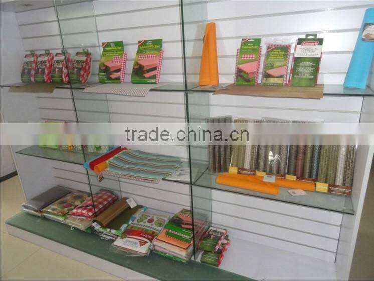 big sale !!!2015 new classic flannel/PVC/PE table cloth with good quality for home/hotel