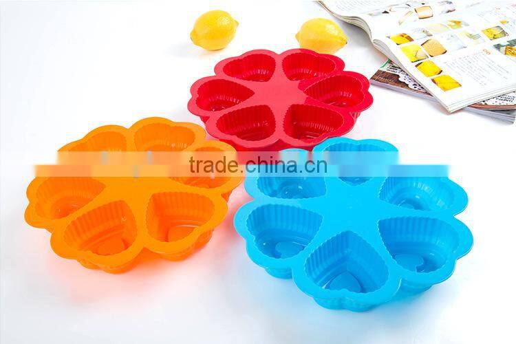 Heart Shaped cake Candy Jelly Silicone sugar craft Mould Mold Baking Pan Tray