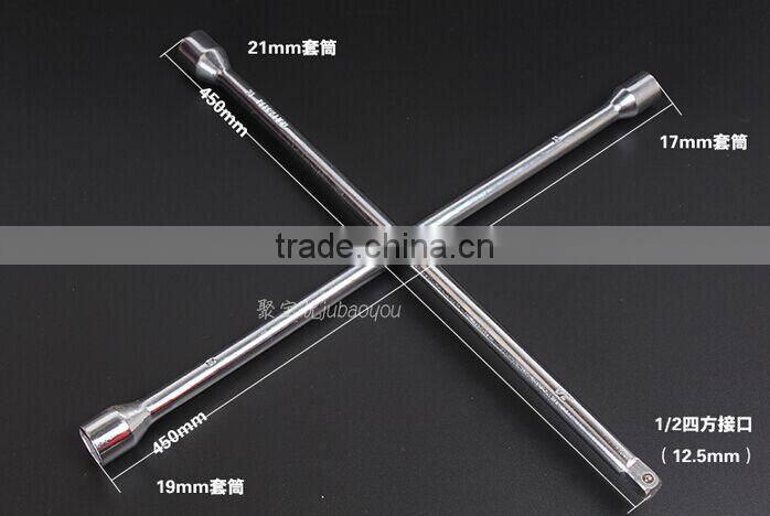 Berrylion CR-V Trailer Spanner Cross Spanner 17*19*22*24cm Spanner