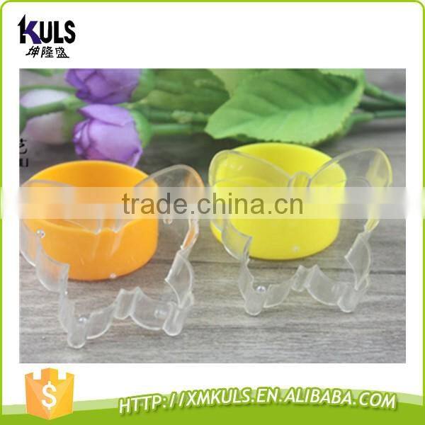1.8cm ~2.2cm height various shape plastic candle jars candle holders
