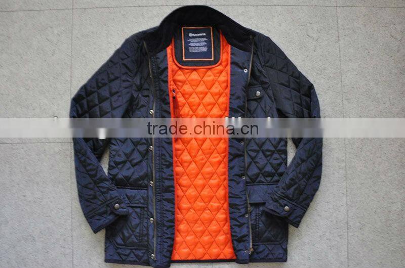 Streetwear stylish Diamond stitching Lightweight padding quilted jacket