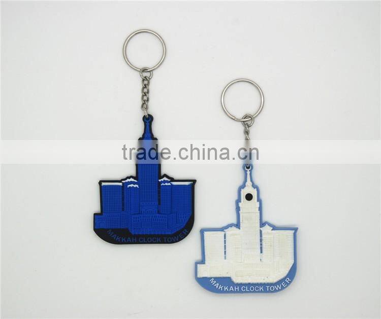 Best promotional customized relief design 3d pvc keychain