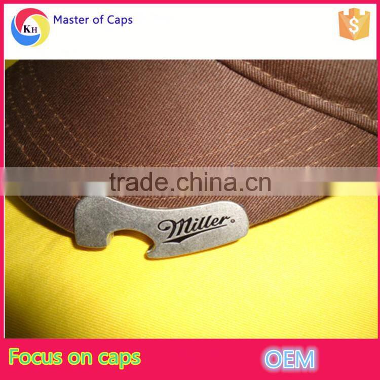 Promotion High-quality Custom bottle opener cap beer bottle hat