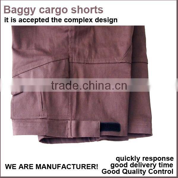 Mens camo cargo shorts Baggy 3/4 Cargo Shorts